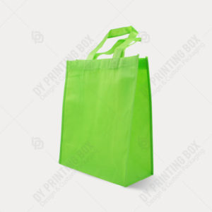 5x9.75x3.125 Flat Bottom Colored Paper Bags (Blue, Cream, Green
