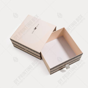 Pink Sleeve & Tray Rigid Box with Ribbon