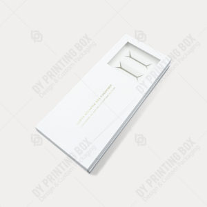White Rigid Box with Hot Foil & Window-Top View