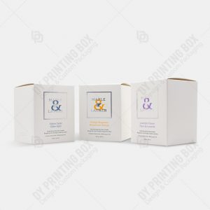 Auto Lock Soy Wax Candle Box w/ Silver Hot Foil - Image 5