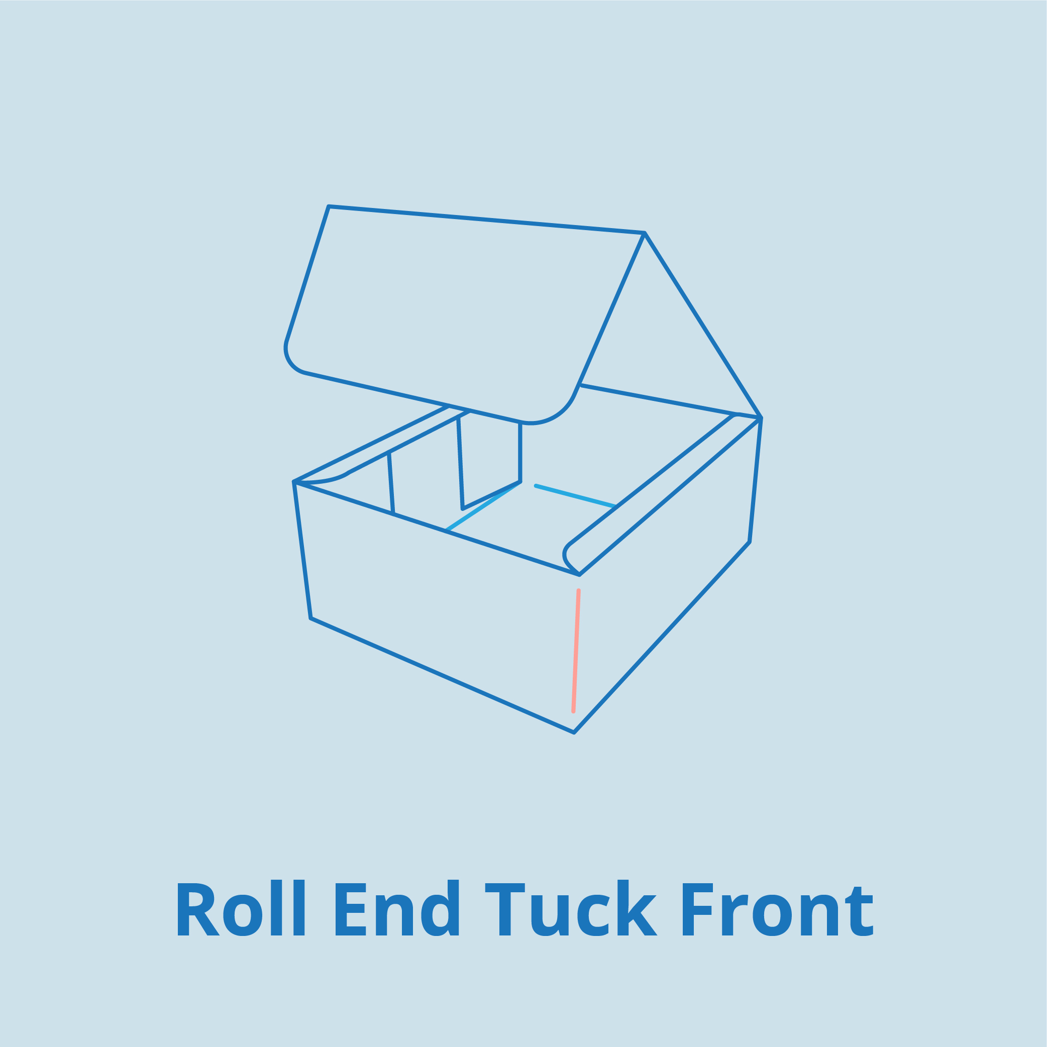 Cosmetic Roll End Tuck Front