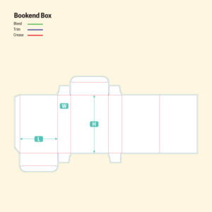 Bookend Box-Die Cut Line