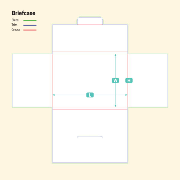 Briefcase-Die Cut Line