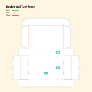 Double Wall Tuck Front-Die Cut Line