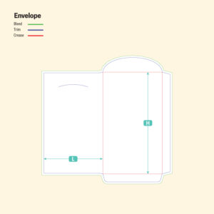 Envelope-Die Cut Line