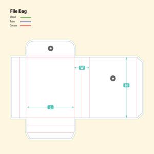 File Bag-Die Cut Line