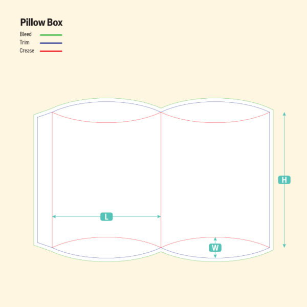 Pillow Box-Die Cut Line