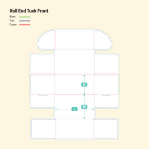 Roll End Tuck Front-Die Cut Line