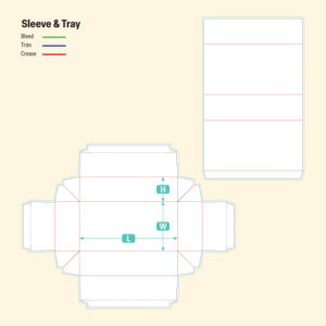 Sleeve & Tray-Die Cut Line