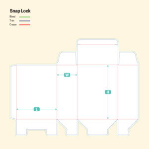 Snap Lock -Die Cut Line