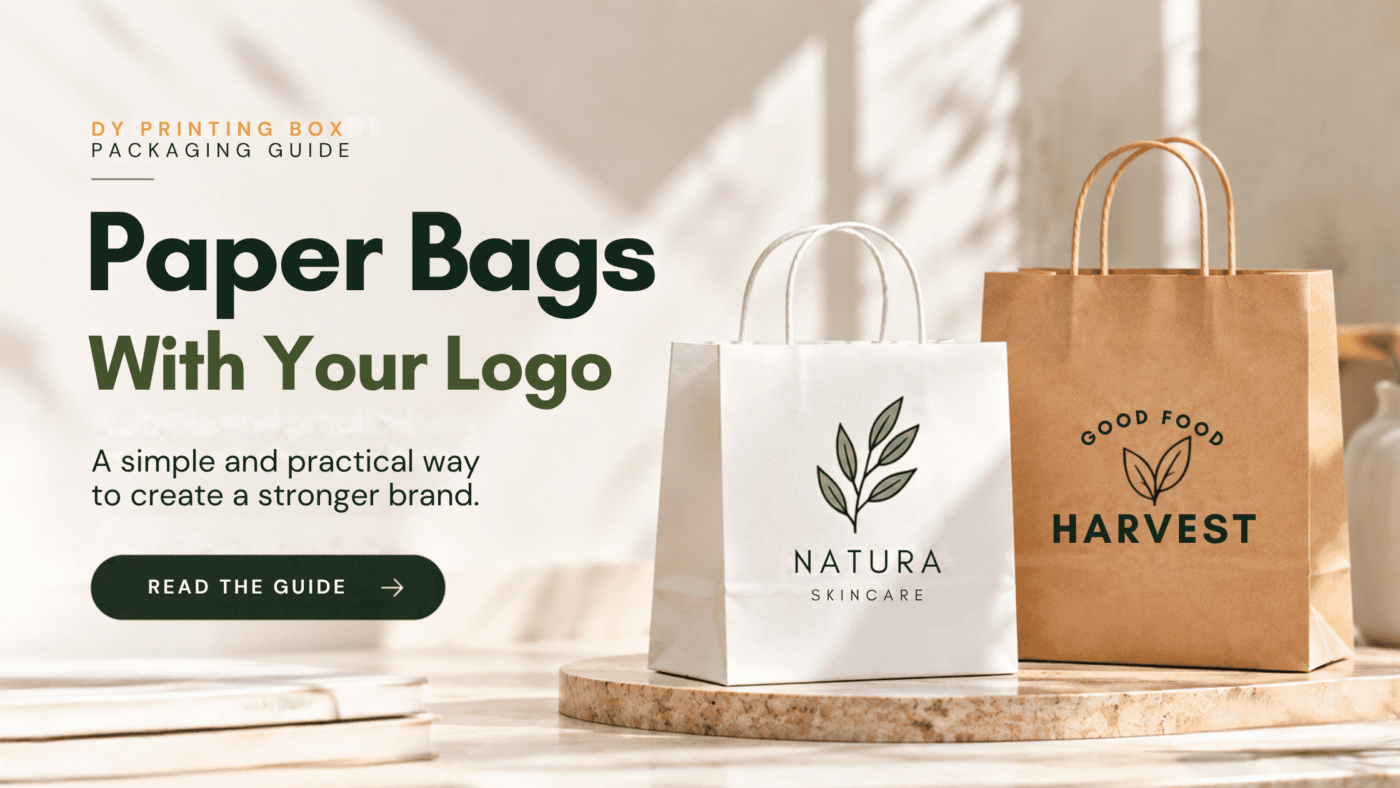 Custom paper bags with logo – screen printing and full colour digital printing
