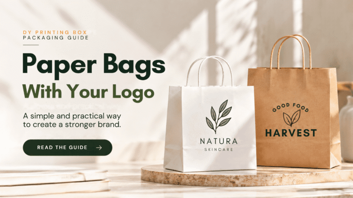 Custom paper bags with logo – screen printing and full colour digital printing