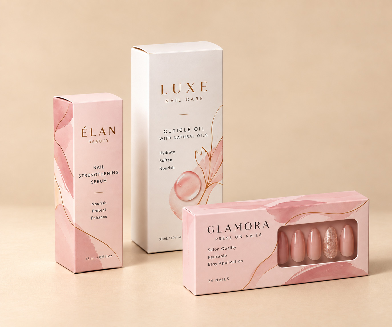 Custom packaging boxes for nail and beauty products