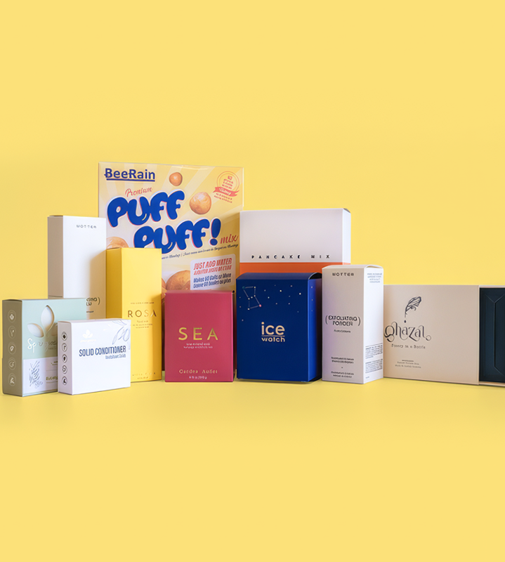 Custom printed folding carton boxes