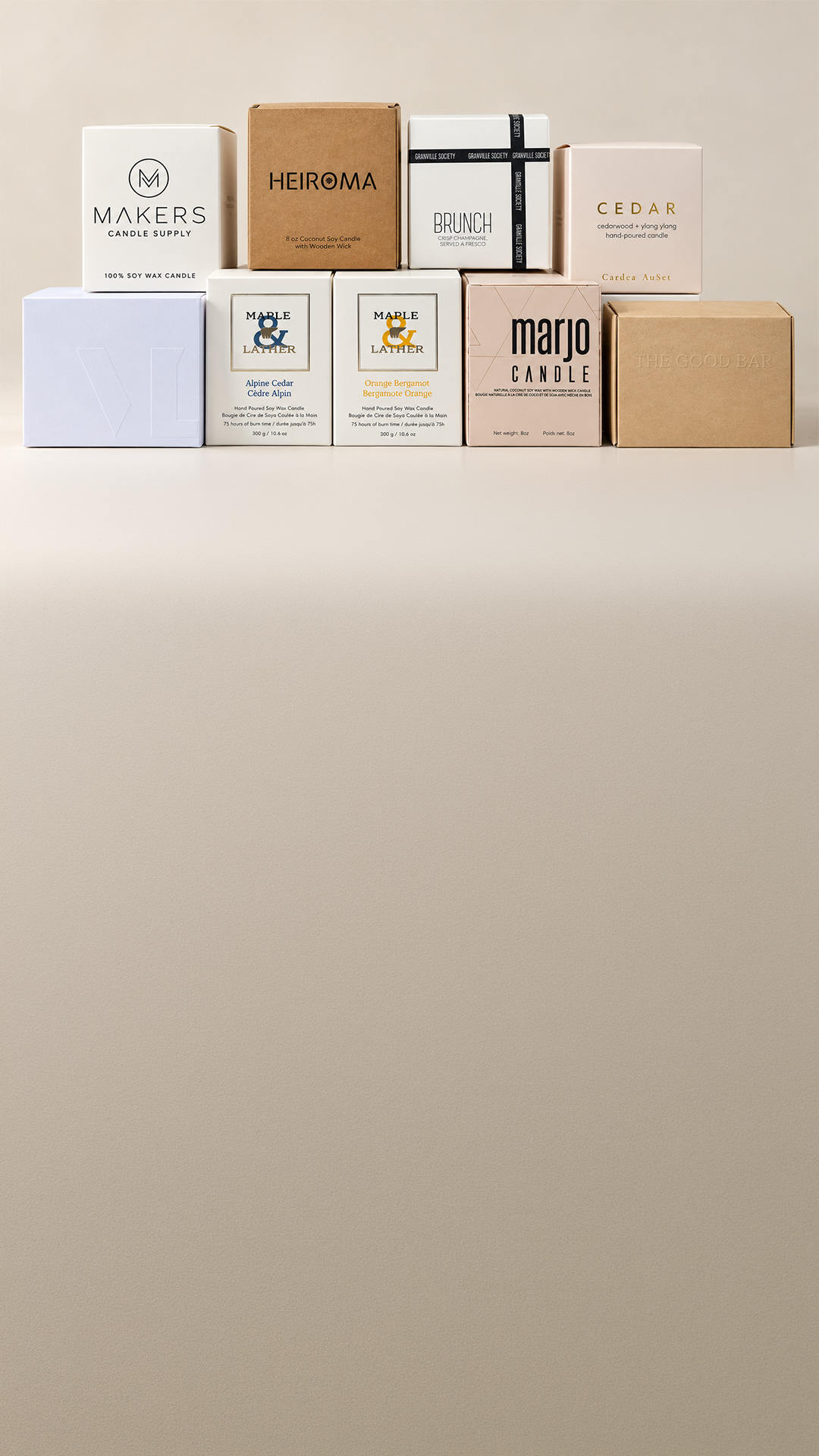 Custom soap and candle packaging boxes for branded products