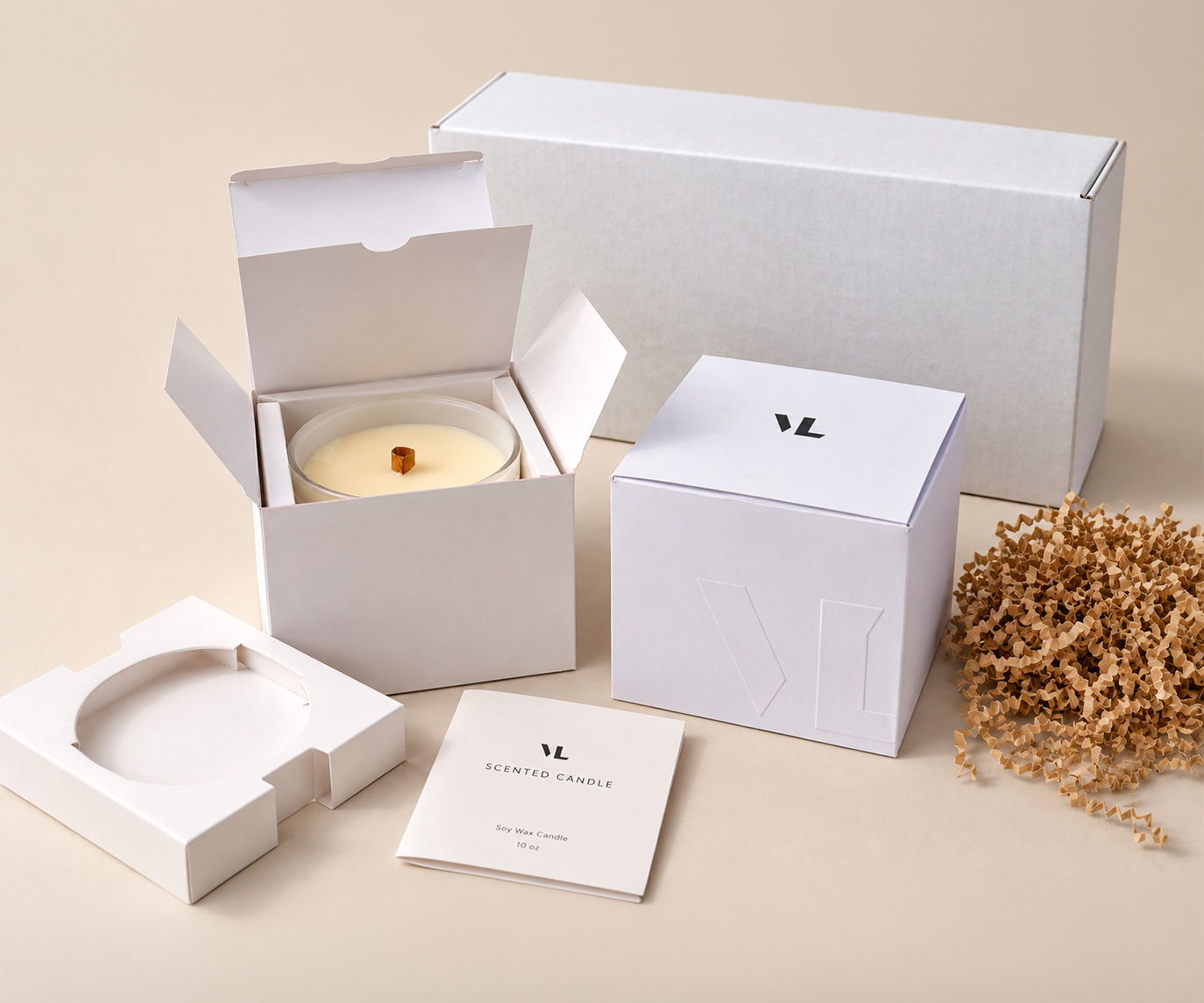 Custom gift set packaging boxes with protective product inserts
