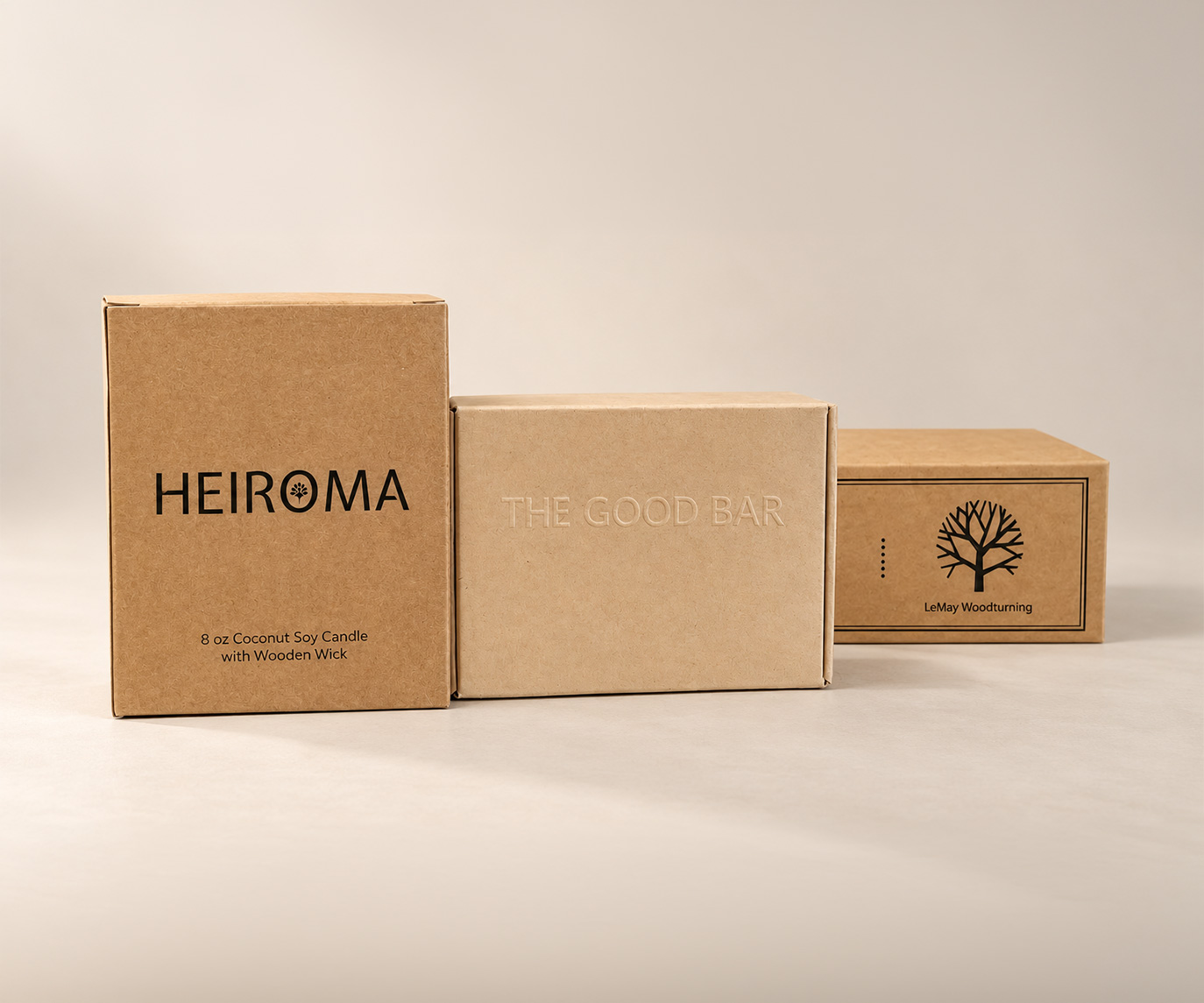 Kraft paperboard for custom packaging
